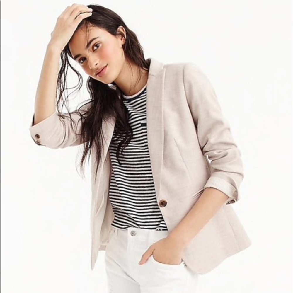 J. Crew Linen Pant Suit in Flax - 2 Pcs!